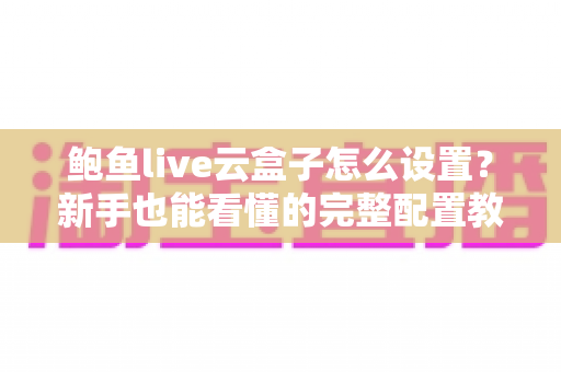 鲍鱼live云盒子怎么设置?新手也能看懂的完整配置教程与实用技巧 鲍鱼live云盒子怎么设置?新手也能看懂的完整配置教程与实用技巧