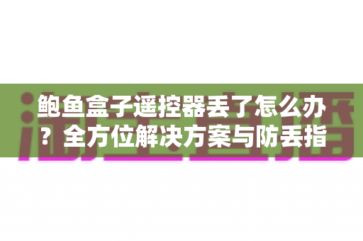 鲍鱼盒子遥控器丢了怎么办？全方位解决方案与防丢指南，助你快速恢复畅快观影体验