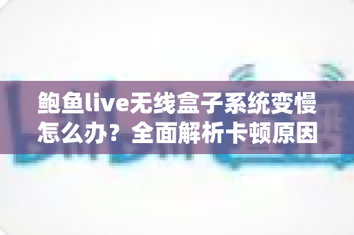 鲍鱼live无线盒子系统变慢怎么办？全面解析卡顿原因与高效解决方案，让您的设备重获流畅体验