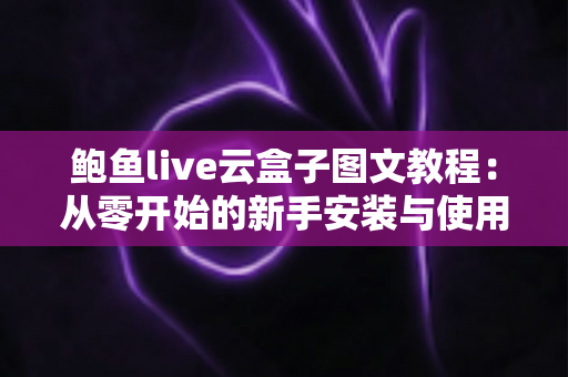 鲍鱼live云盒子图文教程：从零开始的新手安装与使用全流程指南
