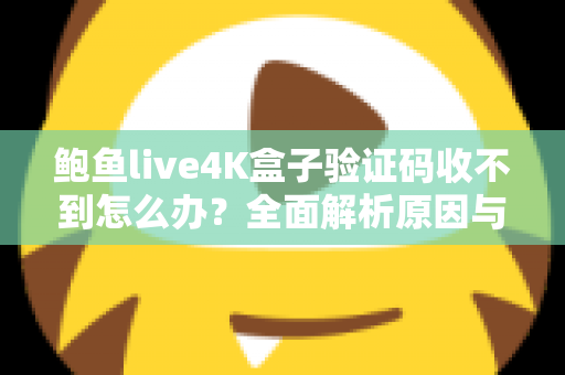 鲍鱼live4K盒子验证码收不到怎么办？全面解析原因与高效解决方法实用指南