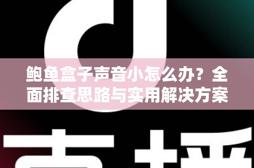 鲍鱼盒子声音小怎么办？全面排查思路与实用解决方案一文读懂