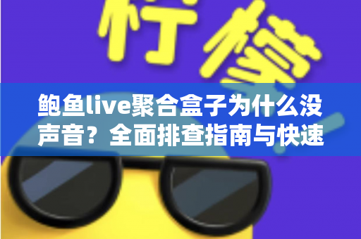 鲍鱼live聚合盒子为什么没声音？全面排查指南与快速修复方案大公开