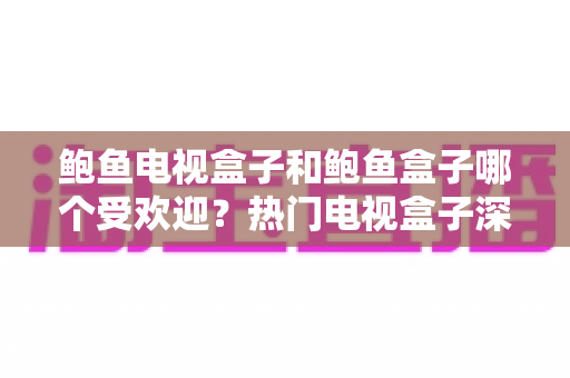鲍鱼电视盒子和鲍鱼盒子哪个受欢迎？热门电视盒子深度对比与选购全攻略