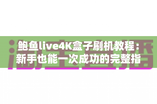 鲍鱼live4K盒子刷机教程:新手也能一次成功的完整指南(附救砖方法) 鲍鱼live4K盒子刷机教程:新手也能一次成功的完整指南(附救砖方法)