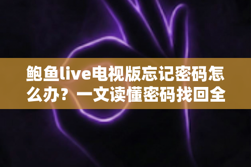 鲍鱼live电视版忘记密码怎么办？一文读懂密码找回全流程与账户安全实用指南