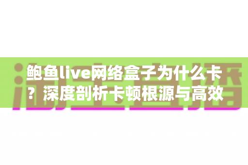 鲍鱼live网络盒子为什么卡？深度剖析卡顿根源与高效解决方法全攻略