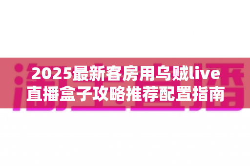 2025最新客房用乌贼live直播盒子攻略推荐配置指南：从选购到安装一步到位