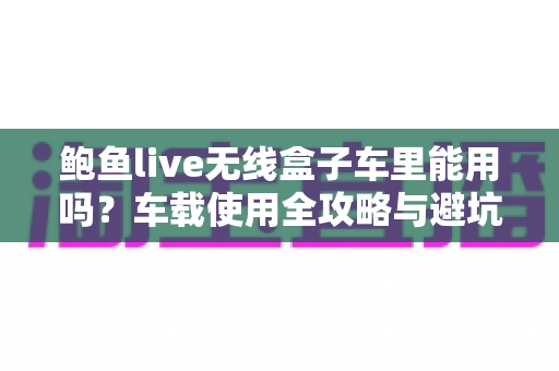 鲍鱼live无线盒子车里能用吗？车载使用全攻略与避坑指南