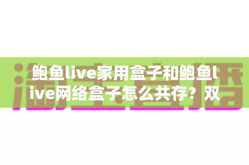 鲍鱼live家用盒子和鲍鱼live网络盒子怎么共存？双版本安装使用全攻略
