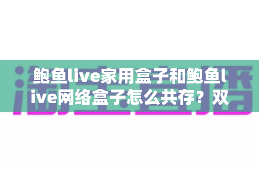 鲍鱼live家用盒子和鲍鱼live网络盒子怎么共存？双版本安装使用全攻略