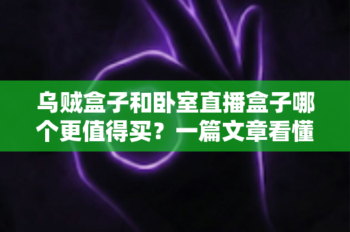 乌贼盒子和卧室直播盒子哪个更值得买？一篇文章看懂区别、优缺点与选购全攻略