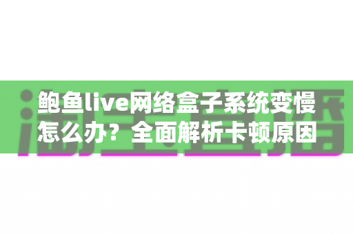 鲍鱼live网络盒子系统变慢怎么办?全面解析卡顿原因与高效解决技巧,让观影体验重回流畅 鲍鱼live网络盒子系统变慢怎么办?全面解析卡顿原因与高效解决技巧,让观影体验重回流畅