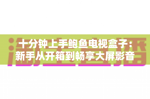 十分钟上手鲍鱼电视盒子:新手从开箱到畅享大屏影音的完整指南 十分钟上手鲍鱼电视盒子:新手从开箱到畅享大屏影音的完整指南