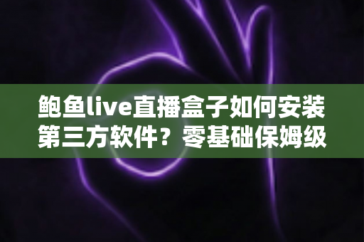鲍鱼live直播盒子如何安装第三方软件？零基础保姆级安装教程与安全使用全指南