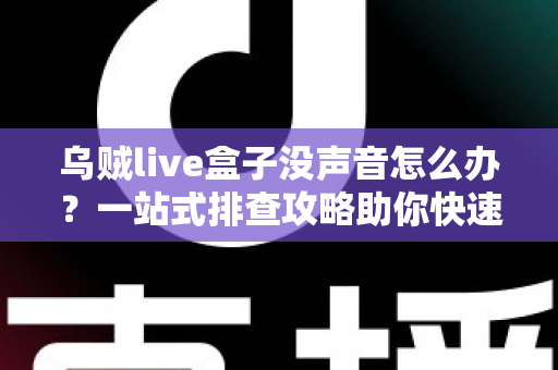 乌贼live盒子没声音怎么办？一站式排查攻略助你快速恢复声音