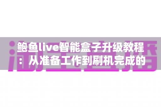 鲍鱼live智能盒子升级教程:从准备工作到刷机完成的保姆级实战指南 鲍鱼live智能盒子升级教程:从准备工作到刷机完成的保姆级实战指南