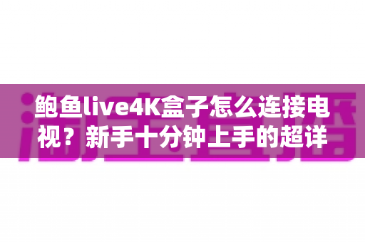 鲍鱼live4K盒子怎么连接电视?新手十分钟上手的超详细连接教程 鲍鱼live4K盒子怎么连接电视?新手十分钟上手的超详细连接教程