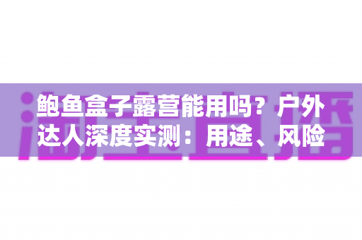 鲍鱼盒子露营能用吗?户外达人深度实测:用途、风险与正确打开方式全解析 鲍鱼盒子露营能用吗?户外达人深度实测:用途、风险与正确打开方式全解析