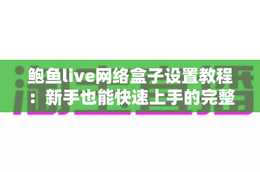 鲍鱼live网络盒子设置教程：新手也能快速上手的完整配置指南