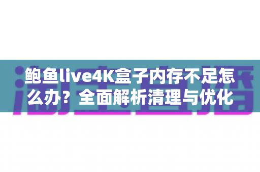 鲍鱼live4K盒子内存不足怎么办?全面解析清理与优化技巧,让您的4K观影体验流畅如新 鲍鱼live4K盒子内存不足怎么办?全面解析清理与优化技巧,让您的4K观影体验流畅如新