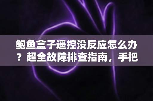 鲍鱼盒子遥控没反应怎么办?超全故障排查指南,手把手教你快速恢复使用 鲍鱼盒子遥控没反应怎么办?超全故障排查指南,手把手教你快速恢复使用