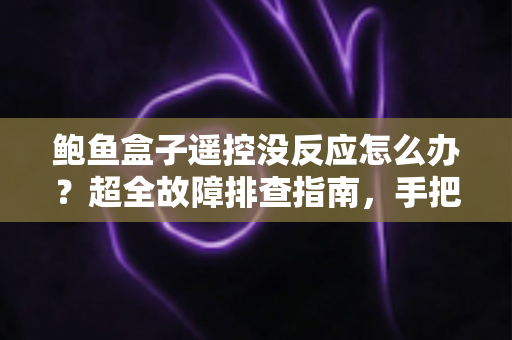 鲍鱼盒子遥控没反应怎么办?超全故障排查指南,手把手教你快速恢复使用 鲍鱼盒子遥控没反应怎么办?超全故障排查指南,手把手教你快速恢复使用