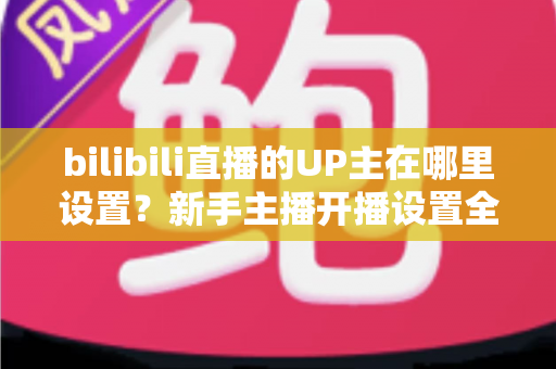 bilibili直播的UP主在哪里设置？新手主播开播设置全流程指南，一篇教你从零完成直播间配置