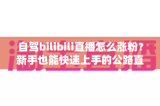 自驾bilibili直播怎么涨粉?新手也能快速上手的公路直播涨粉实战指南 自驾bilibili直播怎么涨粉?新手也能快速上手的公路直播涨粉实战指南