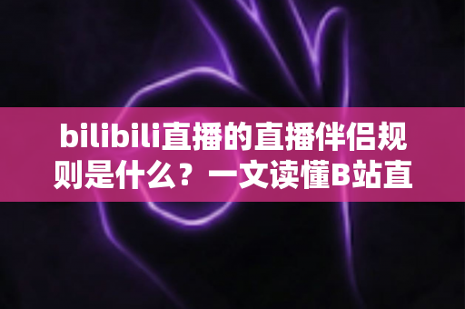 bilibili直播的直播伴侣规则是什么?一文读懂B站直播伴侣使用规范与避坑指南 bilibili直播的直播伴侣规则是什么?一文读懂B站直播伴侣使用规范与避坑指南