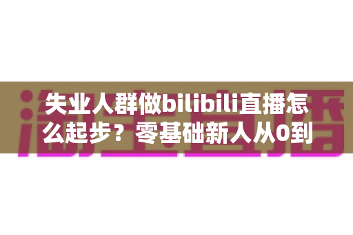 失业人群做bilibili直播怎么起步?零基础新人从0到1的完整开播变现指南 失业人群做bilibili直播怎么起步?零基础新人从0到1的完整开播变现指南