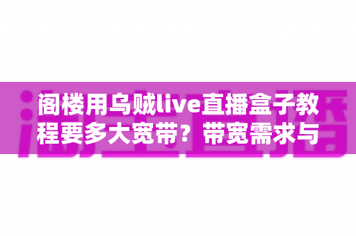 阁楼用乌贼live直播盒子教程要多大宽带?带宽需求与完整安装指南全解析 阁楼用乌贼live直播盒子教程要多大宽带?带宽需求与完整安装指南全解析