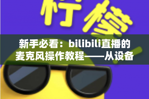 新手必看：bilibili直播的麦克风操作教程——从设备选择到音质调优的全流程指南