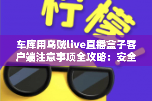 车库用乌贼live直播盒子客户端注意事项全攻略:安全稳定开播的必备指南 车库用乌贼live直播盒子客户端注意事项全攻略:安全稳定开播的必备指南