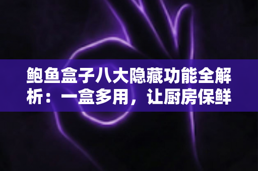 鲍鱼盒子八大隐藏功能全解析：一盒多用，让厨房保鲜与收纳事半功倍