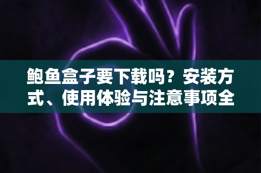 鲍鱼盒子要下载吗？安装方式、使用体验与注意事项全解析