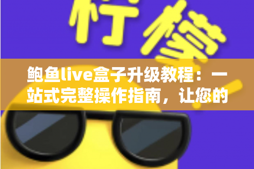 鲍鱼live盒子升级教程：一站式完整操作指南，让您的设备时刻保持巅峰状态