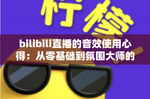 bilibili直播的音效使用心得:从零基础到氛围大师的完整实战指南,助你直播间人气翻倍 bilibili直播的音效使用心得:从零基础到氛围大师的完整实战指南,助你直播间人气翻倍