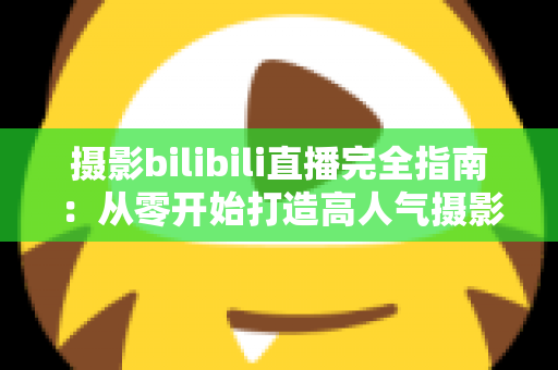 摄影bilibili直播完全指南:从零开始打造高人气摄影直播间的实战手册 摄影bilibili直播完全指南:从零开始打造高人气摄影直播间的实战手册