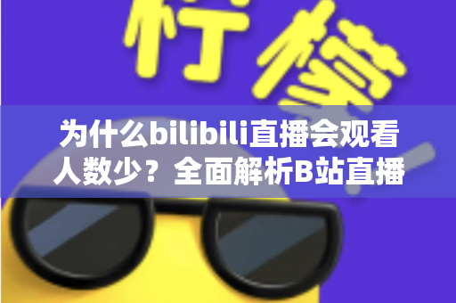 为什么bilibili直播会观看人数少?全面解析B站直播流量低迷的根本原因与实用提升策略 为什么bilibili直播会观看人数少?全面解析B站直播流量低迷的根本原因与实用提升策略