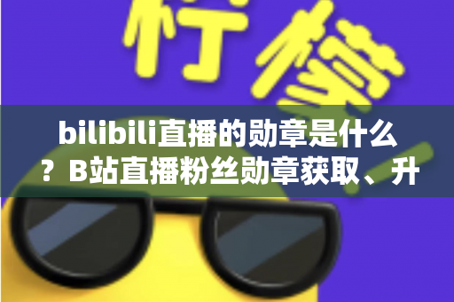 bilibili直播的勋章是什么?B站直播粉丝勋章获取、升级与佩戴全攻略 bilibili直播的勋章是什么?B站直播粉丝勋章获取、升级与佩戴全攻略
