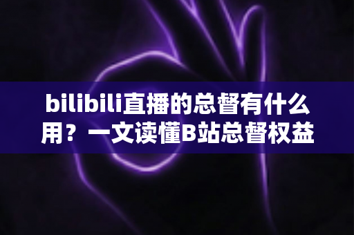 bilibili直播的总督有什么用?一文读懂B站总督权益、价格与开通价值 bilibili直播的总督有什么用?一文读懂B站总督权益、价格与开通价值