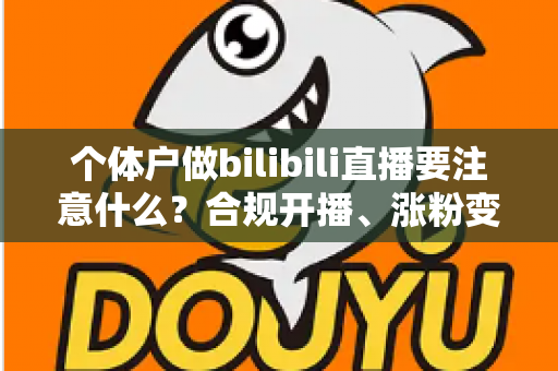 个体户做bilibili直播要注意什么?合规开播、涨粉变现全流程指南 个体户做bilibili直播要注意什么?合规开播、涨粉变现全流程指南