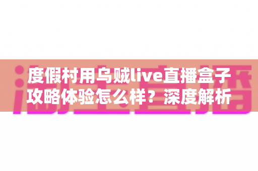 度假村用乌贼live直播盒子攻略体验怎么样？深度解析设备亮点、搭建流程与真实使用感受