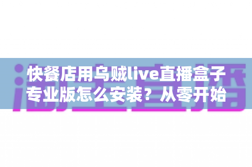快餐店用乌贼live直播盒子专业版怎么安装?从零开始的完整安装教程与运营指南 快餐店用乌贼live直播盒子专业版怎么安装?从零开始的完整安装教程与运营指南