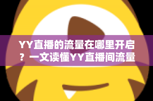 YY直播的流量在哪里开启?一文读懂YY直播间流量开启方法与曝光提升全攻略 YY直播的流量在哪里开启?一文读懂YY直播间流量开启方法与曝光提升全攻略