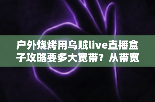 户外烧烤用乌贼live直播盒子攻略要多大宽带？从带宽配置到搭建流程的户外直播完全指南