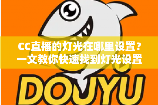 CC直播的灯光在哪里设置?一文教你快速找到灯光设置入口,轻松打造专业级直播间画质 CC直播的灯光在哪里设置?一文教你快速找到灯光设置入口,轻松打造专业级直播间画质