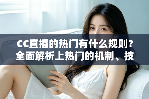 CC直播的热门有什么规则？全面解析上热门的机制、技巧与避坑指南