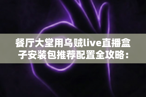餐厅大堂用乌贼live直播盒子安装包推荐配置全攻略：从硬件选型到安装调试的一站式指南